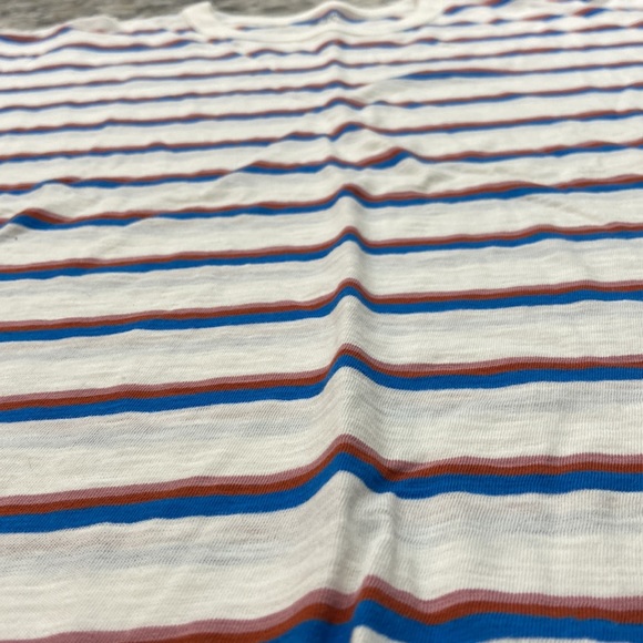 Madewell | rib crewneck tee in rock wood stripe size s small - Picture 8 of 12